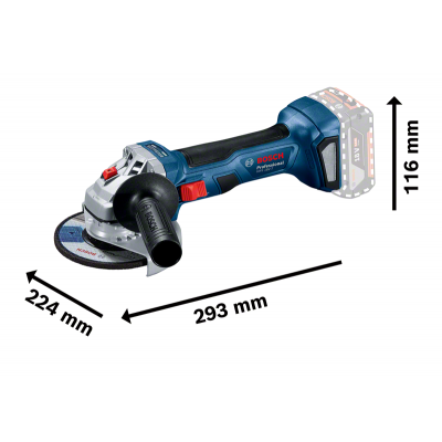 Mini amoladora BOSCH - GWS 18V-7 batería (Pack)