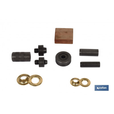 KIT COMPLETO OJETES Y OLLAOS EN 10 Y 12 mm (PACK: 1 UDS)