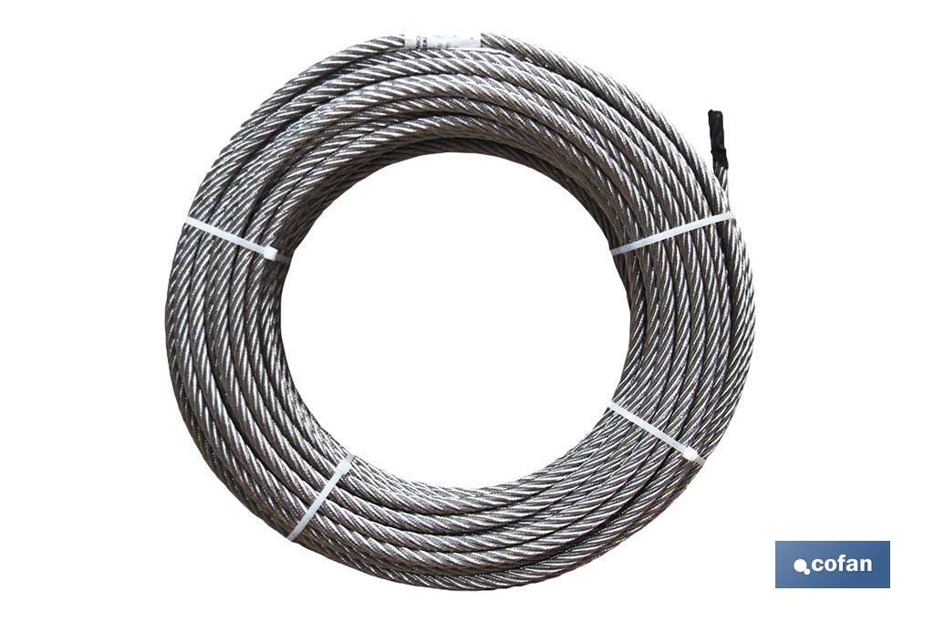 ROLLO CABLE GALVANIZADO 250 MTS. 5MM.