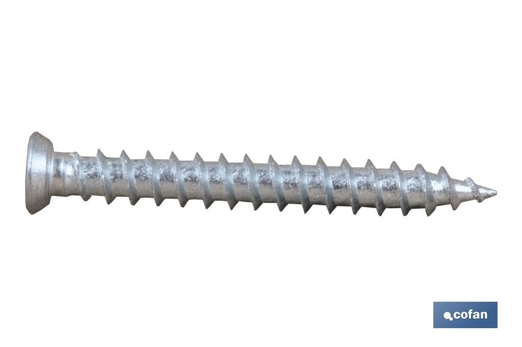 TORNILLO HORMIGÓN PLANA TORX 7,5X80