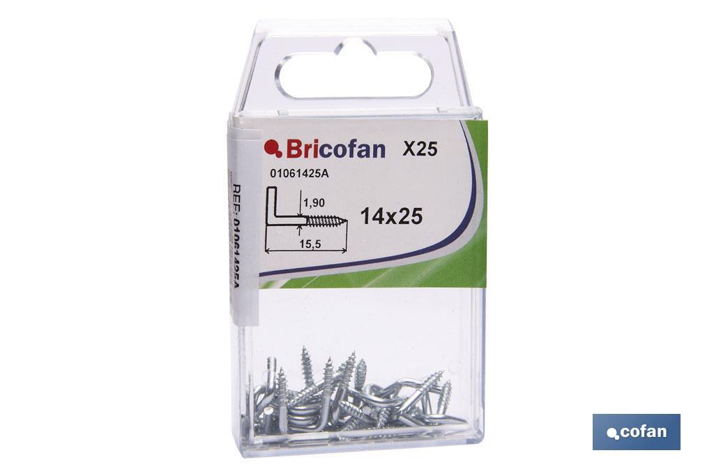 BLÍSTER DE 25 UDS. ALCAYATA ROSCADA 14X25 VENTA UNITARIA (PACK: 1 UDS)