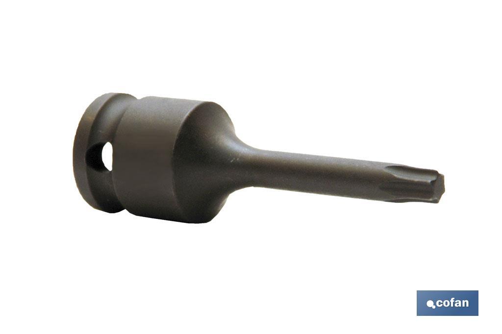 VASO IMPACTO 1/2 TORX MACHO T-45 (PACK: 1 UDS)