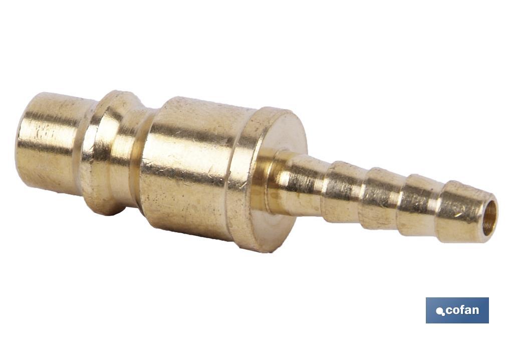 CONECTOR AIRE ESPIGA TUBO 6mm GRAN CAUDAL (PACK: 1 UDS)