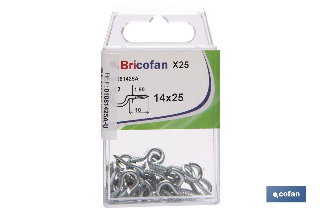 BLÍSTER DE 25 UDS. HEMBRILLA ABIERTA 14X25 VENTA UNITARIA (PACK: 1 UDS)