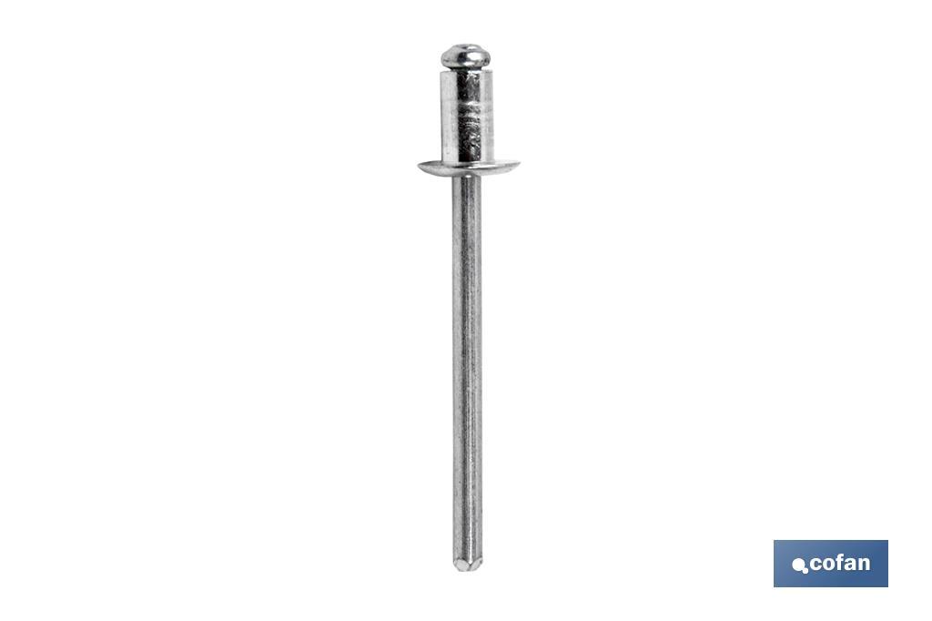 REMACHE ALUMINIO NORMAL 3.2 X  6 MM (PACK: 1000 UDS)