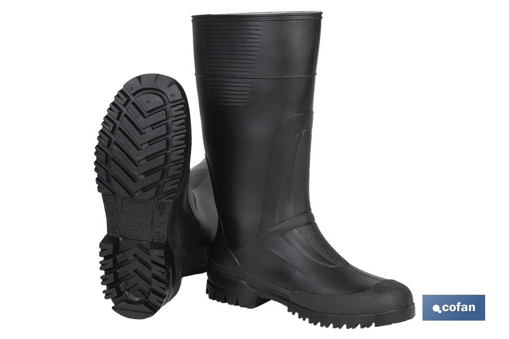 BOTA ALTA DE AGUA PVC NEGRA TALLA 47 (PACK: 1 UDS)