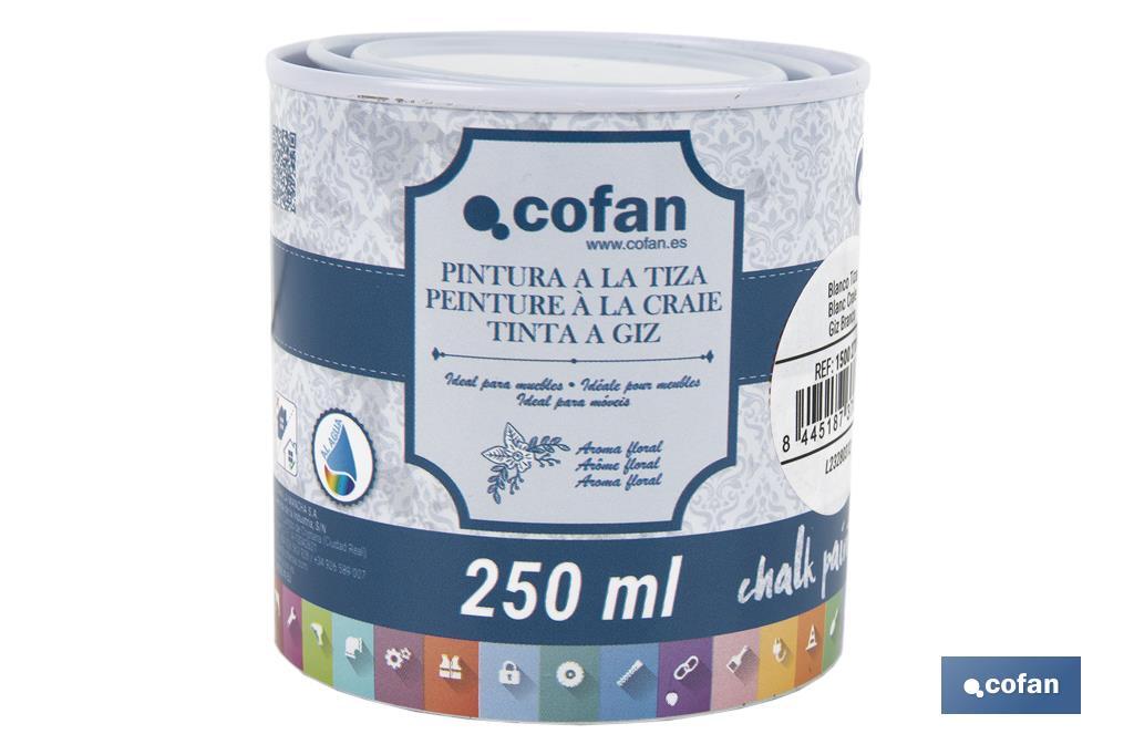 PINTURA A LA TIZA, CHALK PAINT, BLANCO TIZA 250 ML (PACK: 1 UDS)