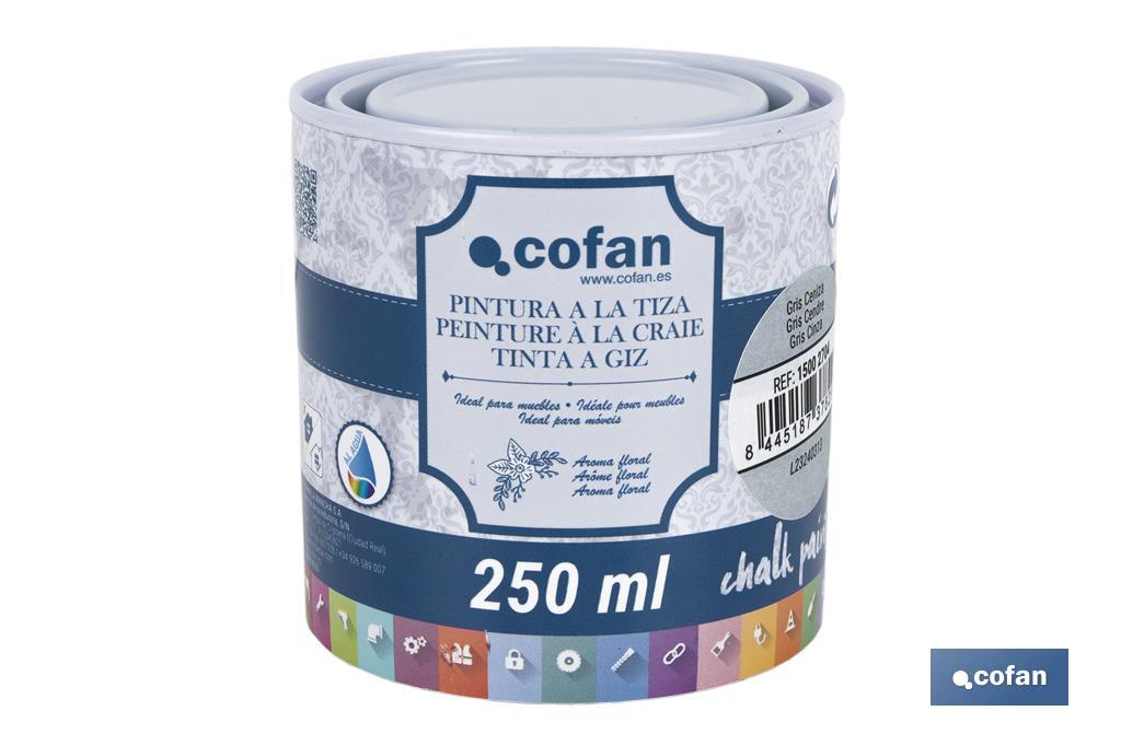 PINTURA A LA TIZA, CHALK PAINT, GRIS CENIZA 250 ML