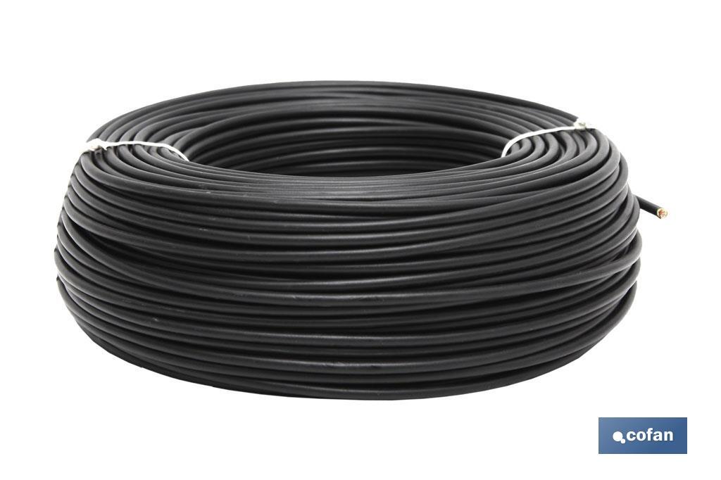 ROLLO CABLE H07V-K 1X2,5MM2 NEGRO (100M)