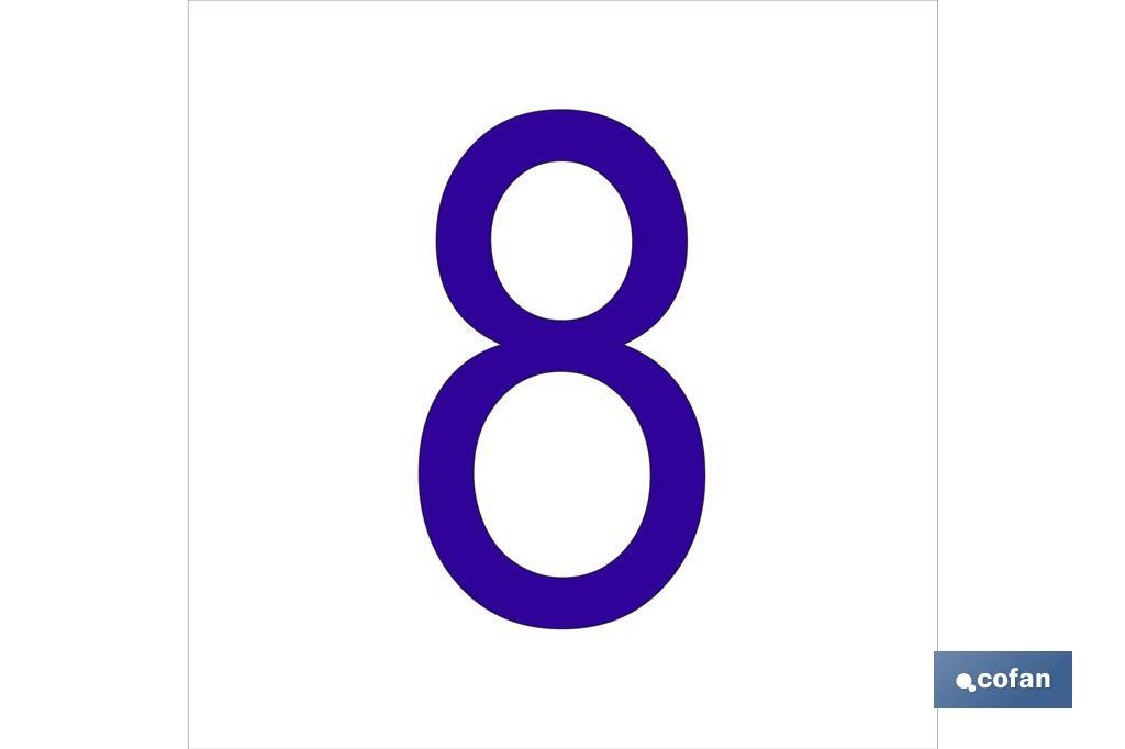 8 Número en glasspack