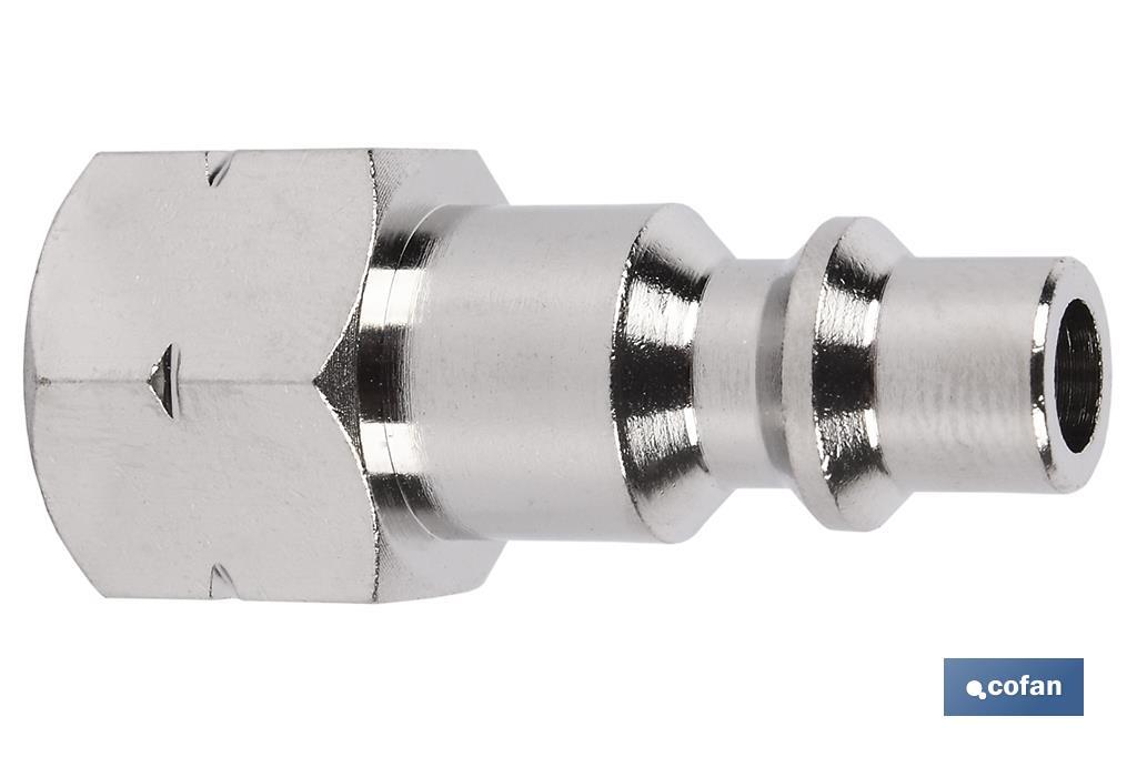 Conector de aire rosca hembra 1/2 | Acoplador rosca hembra BSP 1/2” para instalaciones neumáticas