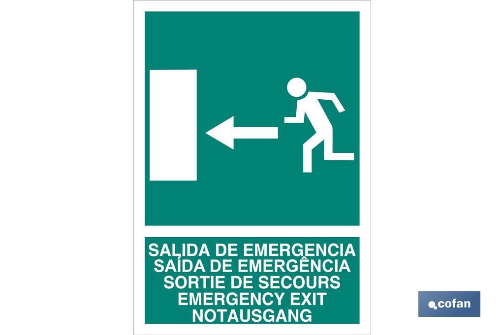 Salida de Emergencia Texto